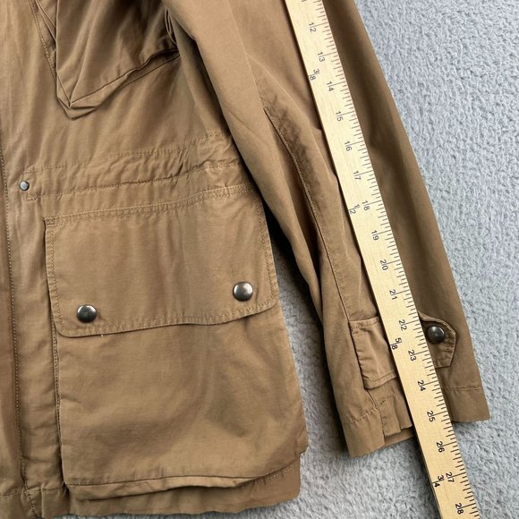 J. Crew Sporting Goods Small Stonehall Jacket Dual Zipper Snap Field Coat Utilit - Picture 8 of 10